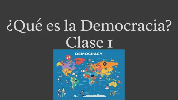 Clase N°1 Ed Ciudadana 3°M ¿Qué es la democracia?