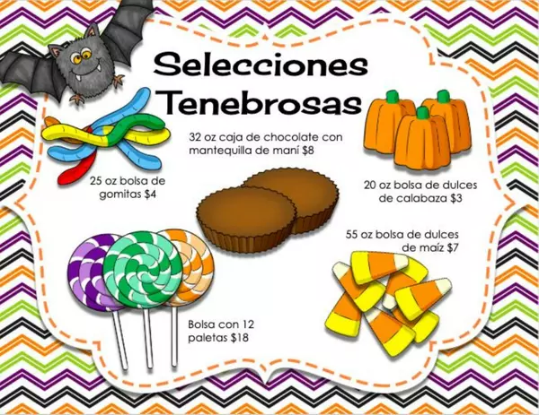 Halloween. Problemas enteros, decimales y fracciones