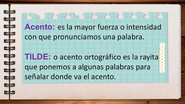 Acentuación de Palabras: Agudas, Graves y Esdrújulas:  Presentación + Actividades