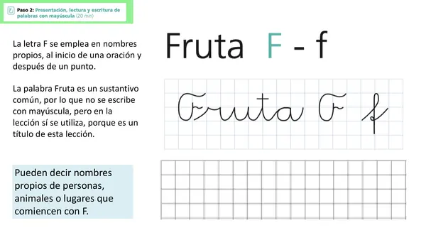 Lección 17 Fruta Parte 2 Mayúsculas Método Matte