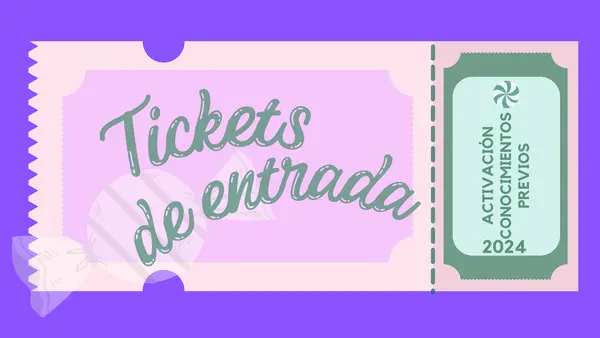 Tickets de entrada