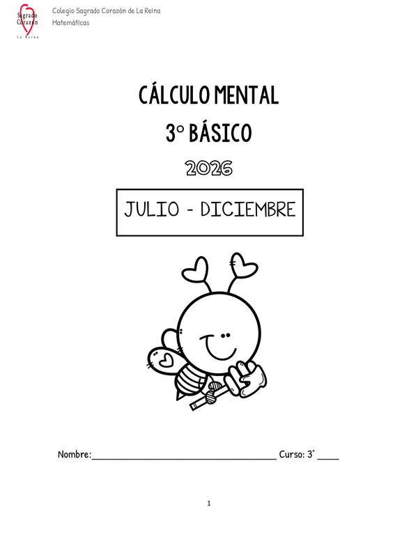 Cuadernillo 2 de Cálculo mental 3º Básico