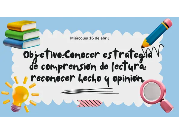 Estrategia de hecho y opinión 