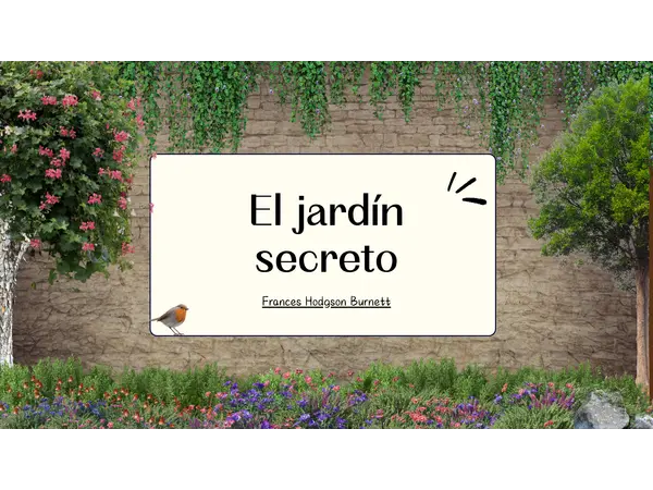 Presentación para introducir libro "El jardín secreto"