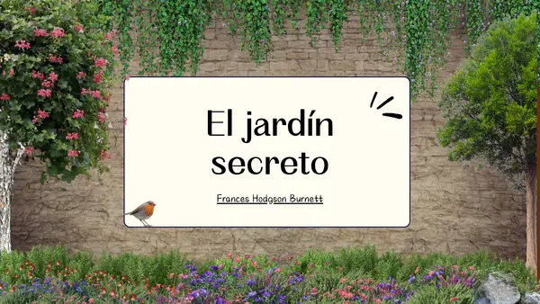 Presentación para introducir libro "El jardín secreto"