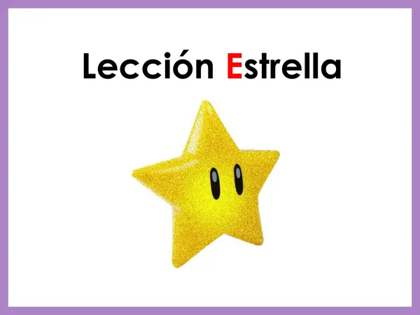 Lección matte Estrella