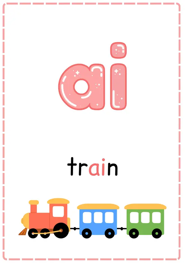 Carteles vowel teams - letter A