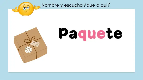 Repasar que - qui (discriminar, leer y escribir)