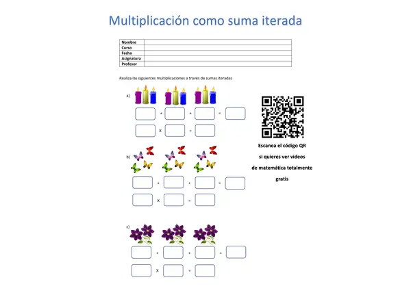 Multiplicación como suma iterada 