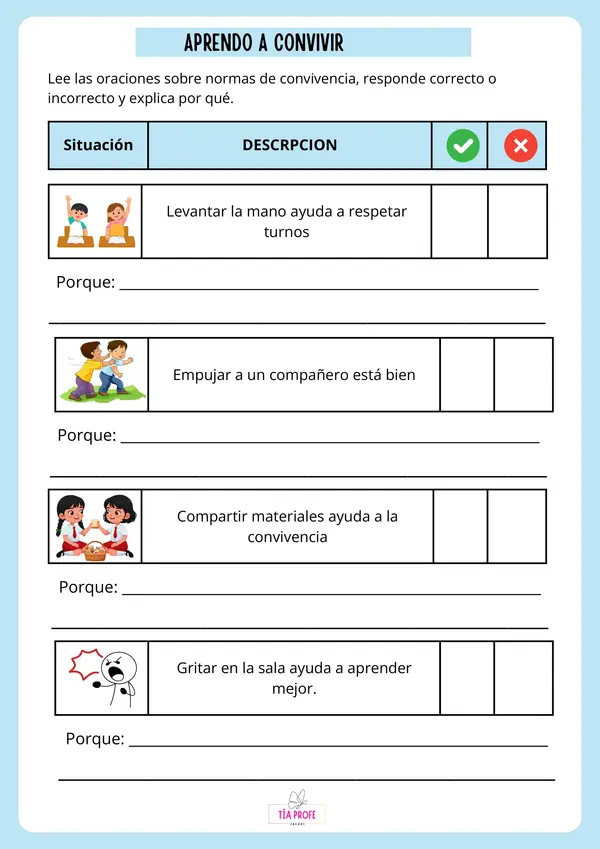Aprendo a convivir – Guía de trabajo