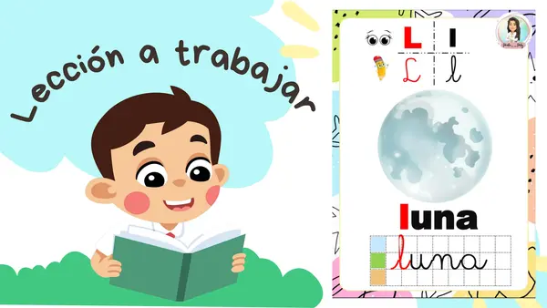 Lección luna, uso de mayúscula y minúscula