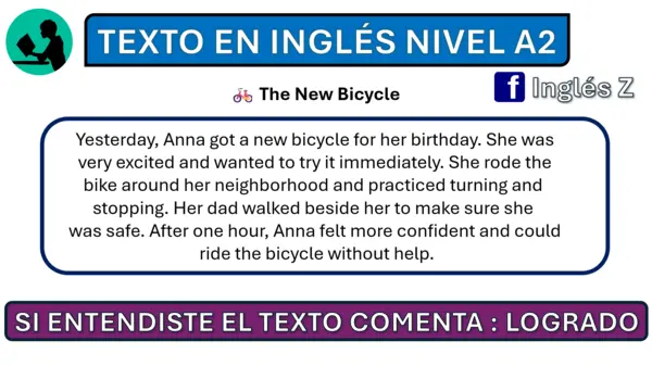 Texto de inglés en nivel A2