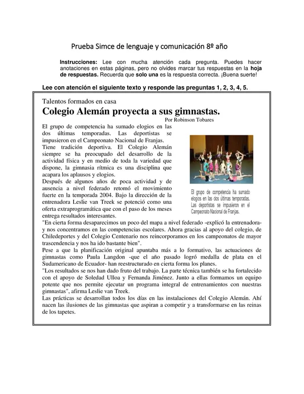 Simce 6 .8 básico