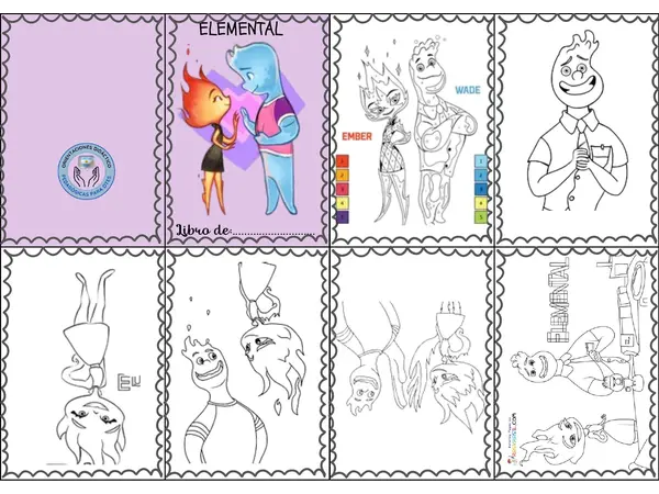 Libritos para colorear