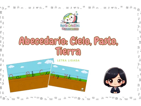 📚✨ Material Educativo: Abecedario en Letra Ligada ✨📚