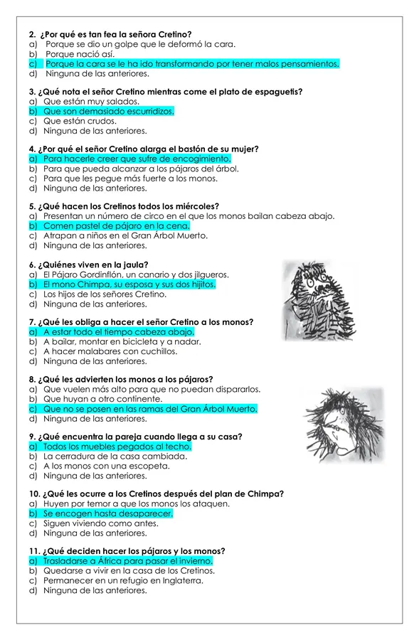Prueba Lectura - Los Cretinos
