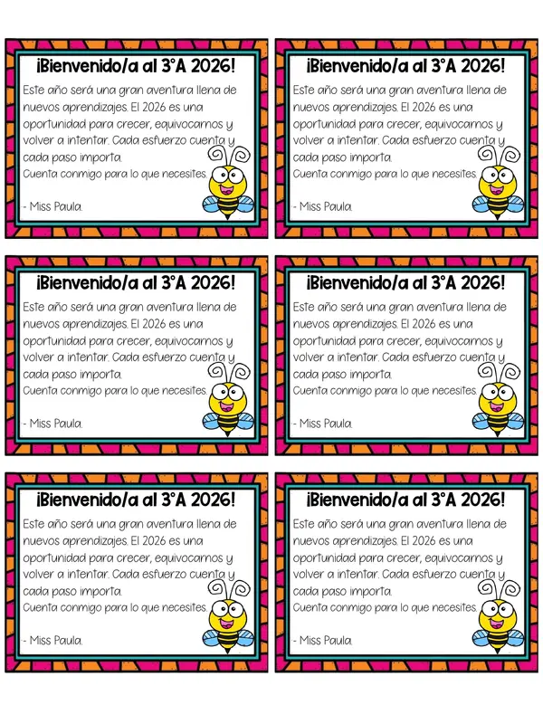 Bienvenida al curso