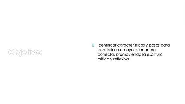 Clase PPT: ¿Cómo escribir un ensayo? Estructura, características y pasos