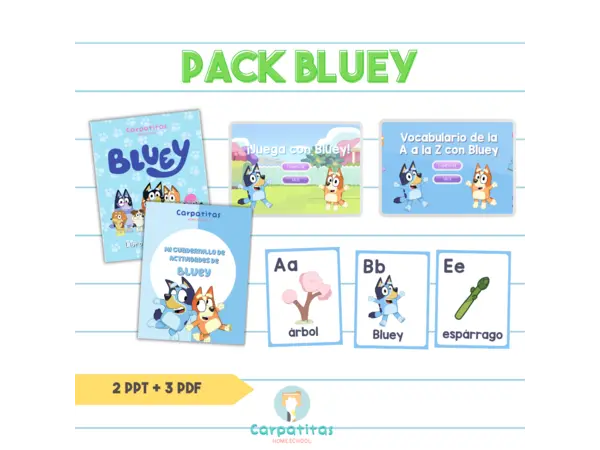 Mega Pack Bluey - 5 Recursos de Bluey