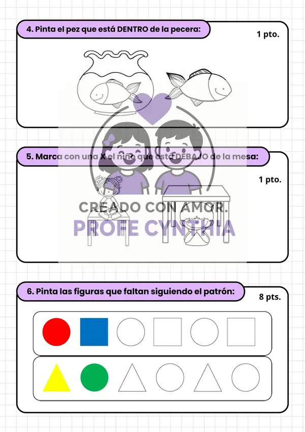 Evaluación Psicopedagógica adecuada Primero básico