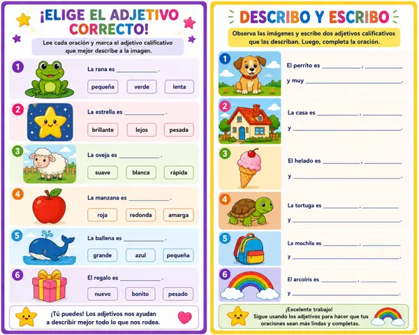 adjetivos calificativos 