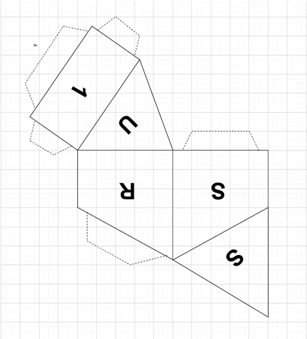Rompecabezas tridimensional: Piramide tetraedro simple