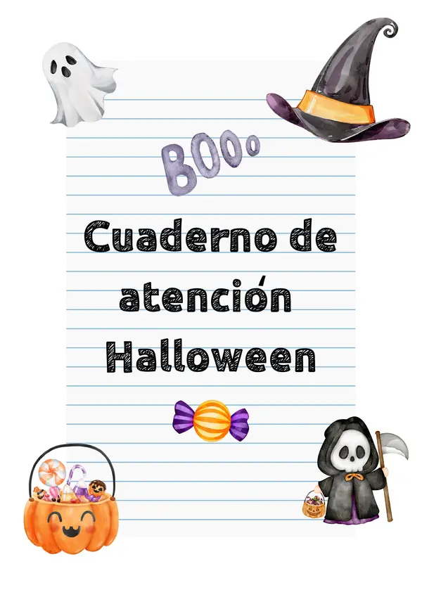 Cuadernillo de atención Halloween