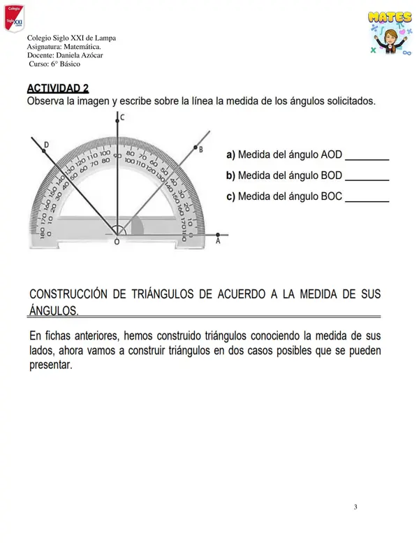 Construir y medir ángulos