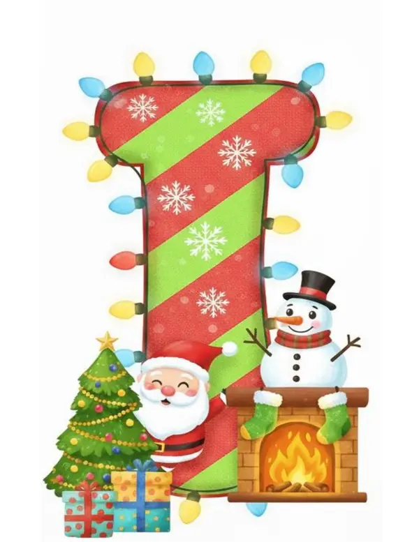 Letras "FELlZ NAVIDAD"