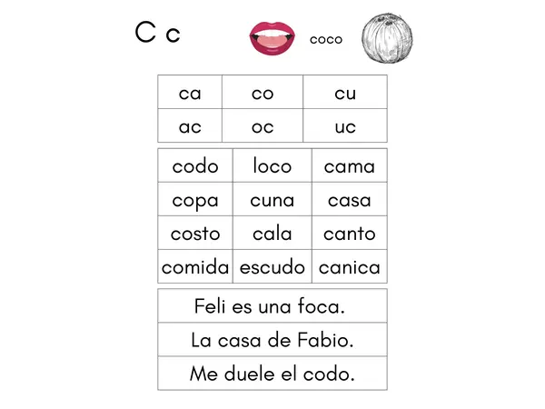 Cartilla lectora etapa intermedia