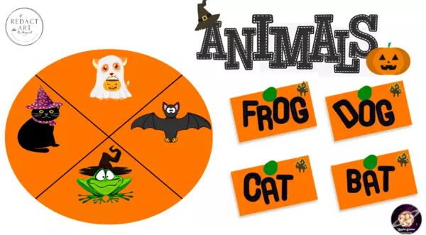 Aprendo los Animales de Halloween en Ingles