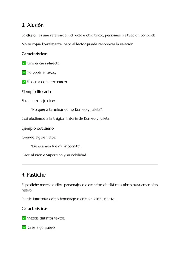 📚 Apunte de apoyo: Intertextualidad – 1° Medio