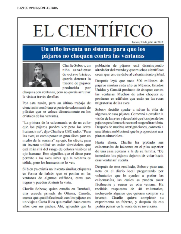 Comprensión lectora