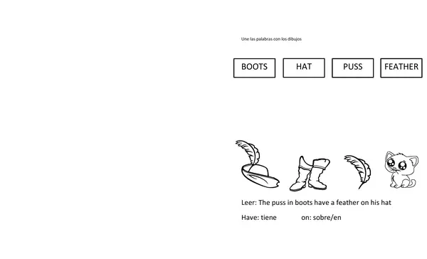 Libro de actividades "El gato con botas"