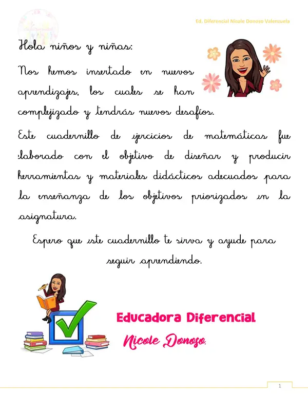 Actualización: Cuadernillo matemática 3° básico