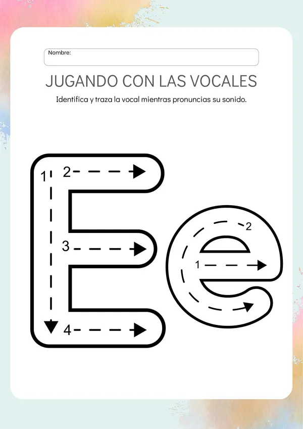 Jugando con las vocales.