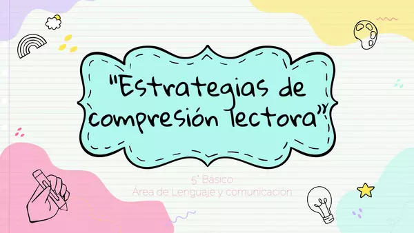 Estrategias de comprensión lectora