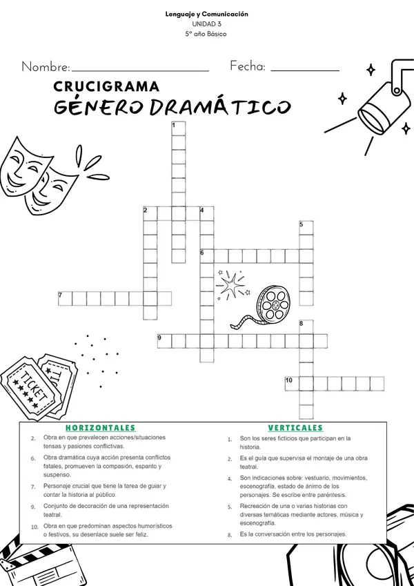 Género Dramático - 5°año Básico