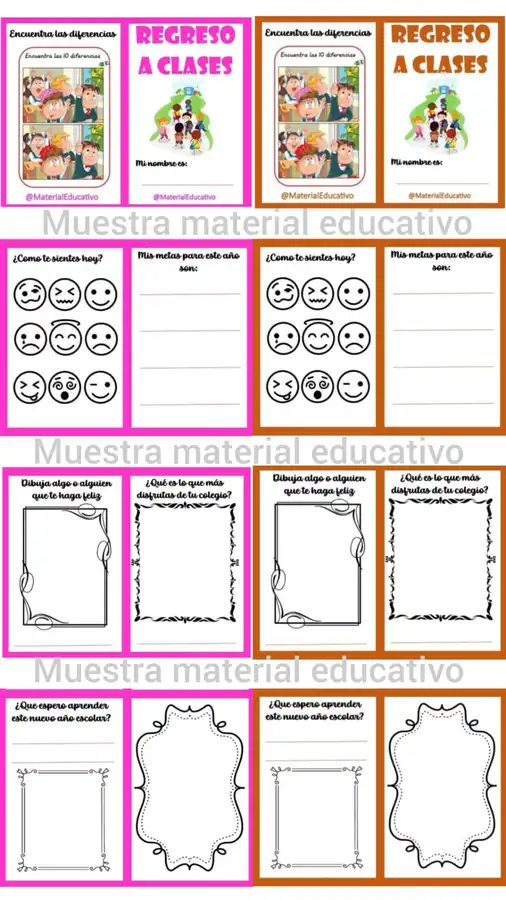 MINILIBRO REGRESO A CLASES- DIBUJOS