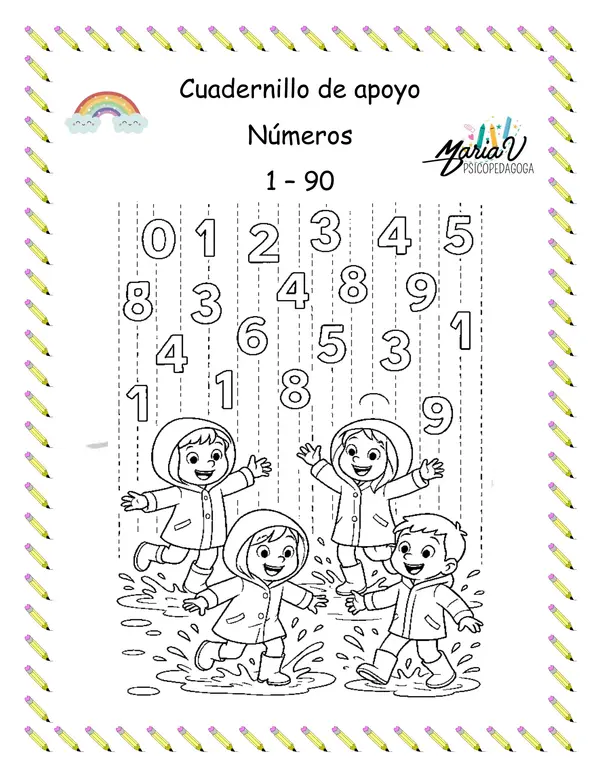 Cuadernillo de apoyo de Matemática: Números del 1 al 99