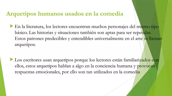 ARQUETIPOS_HUMANOS_EN_LA_COMEDIA_ OCTAVO BASICO, LENGUAJE 