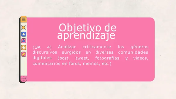 PPT PRESENTACIÓN UNIDAD 3. ANÁLISIS CRÍTICO DE GÉNEROS DISCURSIVOS. III° MEDIO