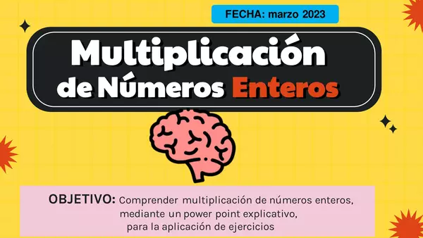 multiplicación y división de números enteros