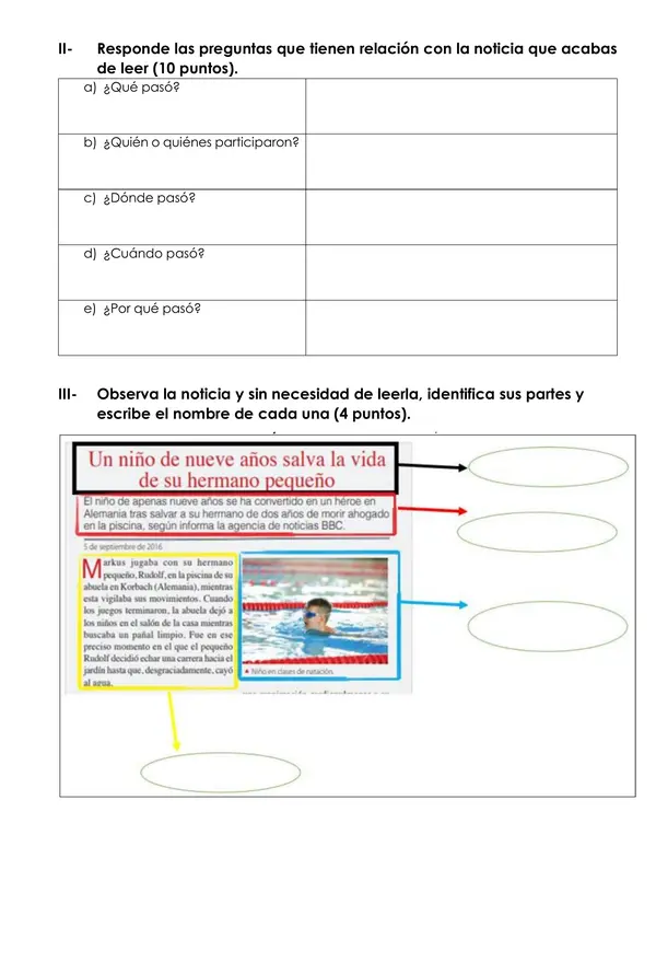 prueba de proceso la noticia y el afiche 