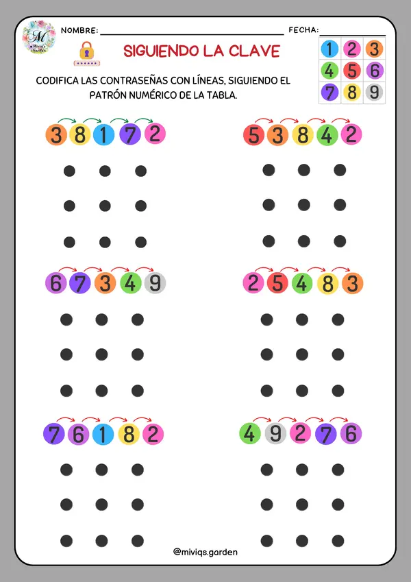 Siguiendo la Clave 2 Trazamos (30 Actividades)