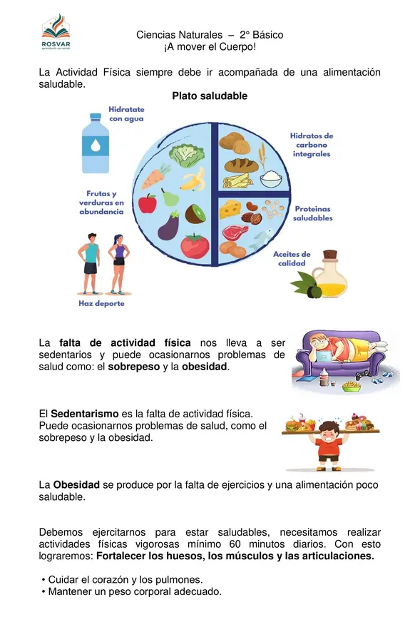 Importancia de la Actividad Física 2° Básico - OA8