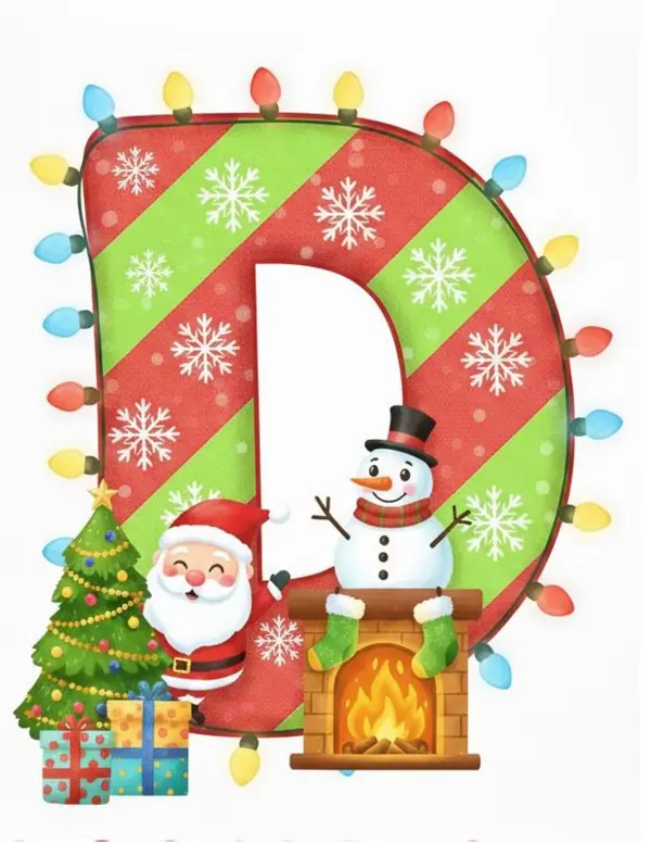 Letras "FELlZ NAVIDAD"