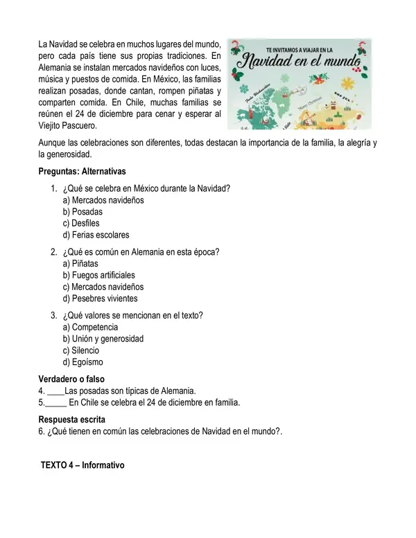 TEXTOS BREVES DE NAVIDAD