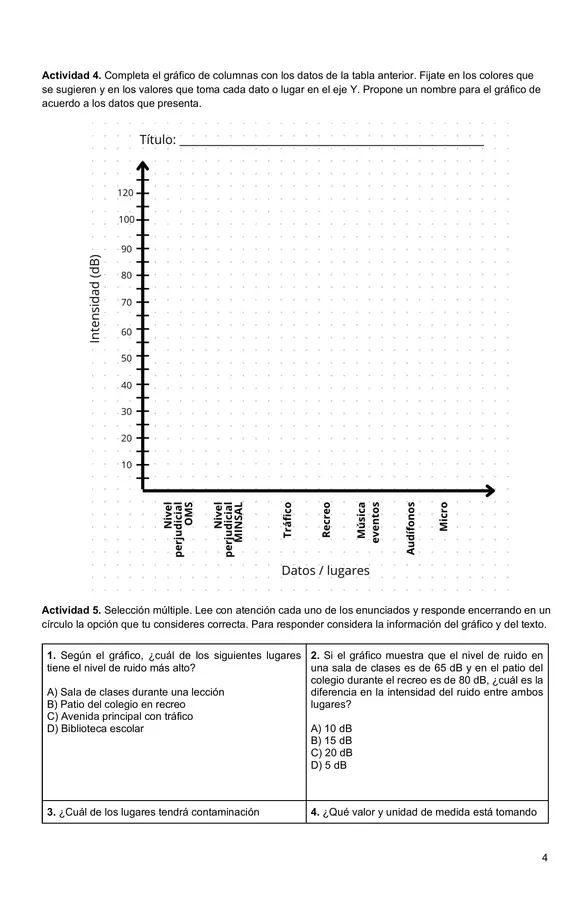 Guía Evaluada: El Oído y la Contaminación Acústica