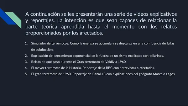 clase 7 Geografia territorio y desafíos socioambientales. Terremoto de 1960 